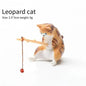 Cute Fishing Cat Figurine Decor