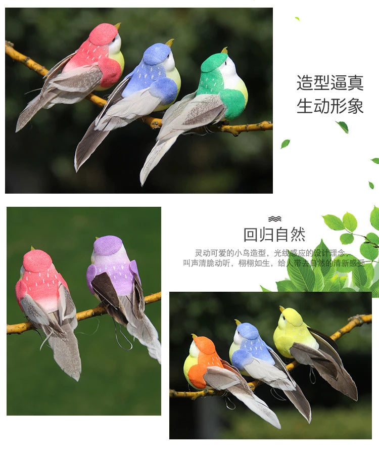 Cute Foam Artificial Birds Decor