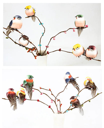 Cute Foam Artificial Birds Decor