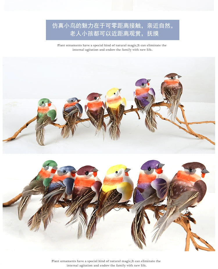 Cute Foam Artificial Birds Decor