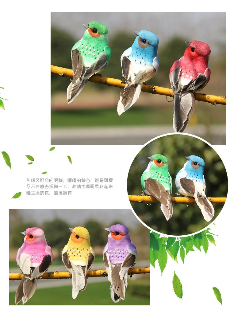 Cute Foam Artificial Birds Decor