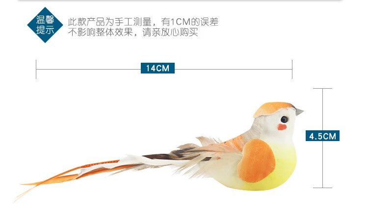 Cute Foam Artificial Birds Decor