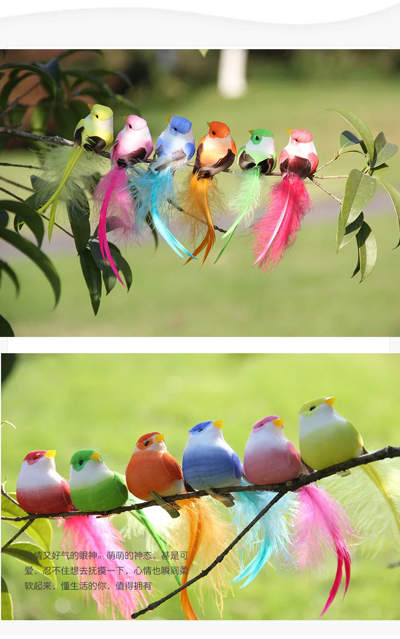 Cute Foam Artificial Birds Decor