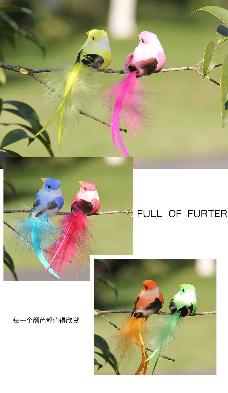 Cute Foam Artificial Birds Decor