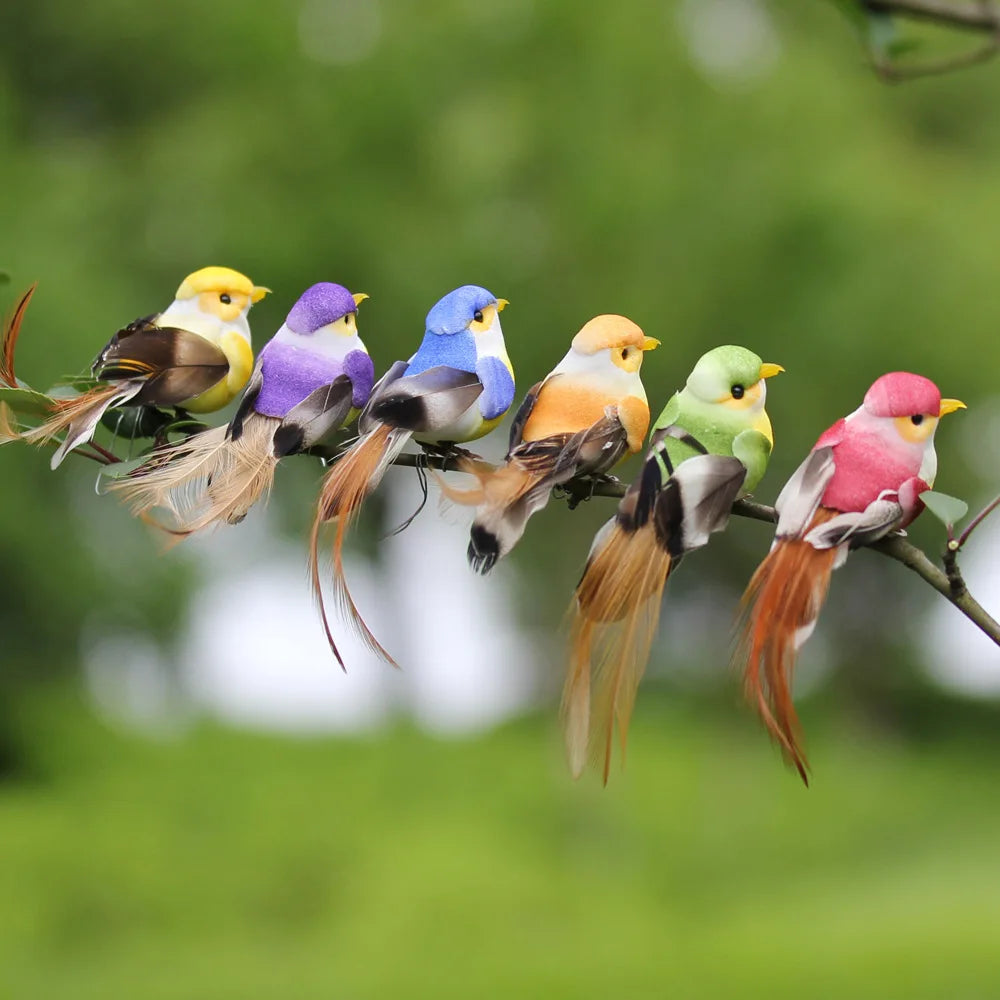 Cute Foam Artificial Birds Decor