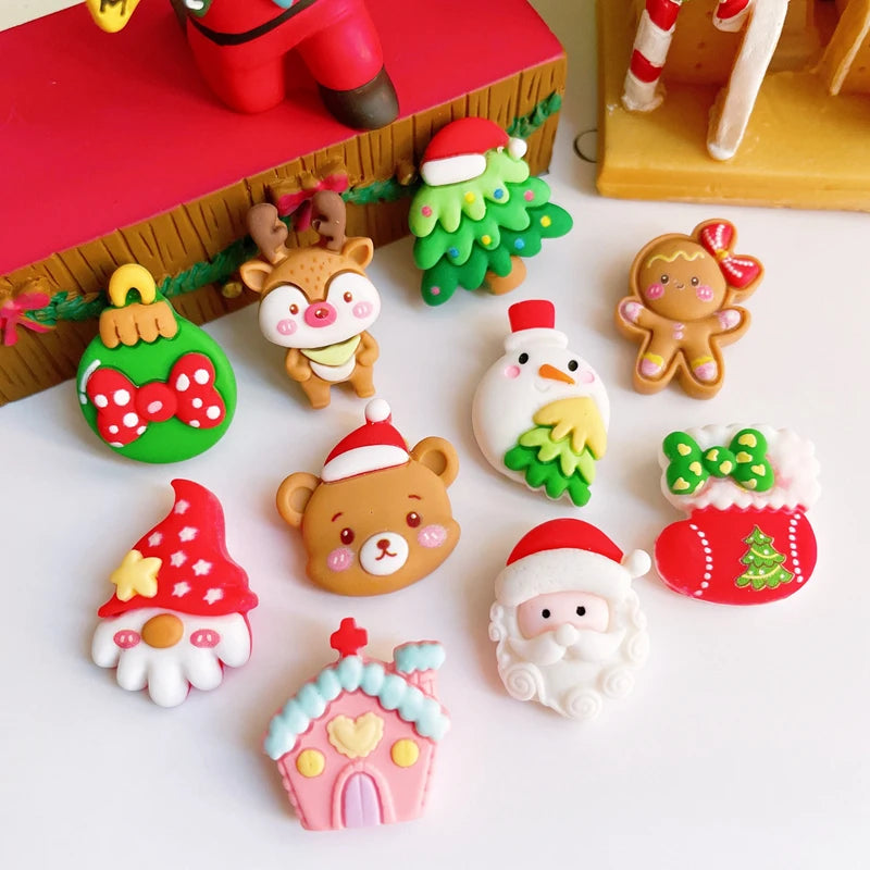 Cute Mini Christmas Resin Cabochons