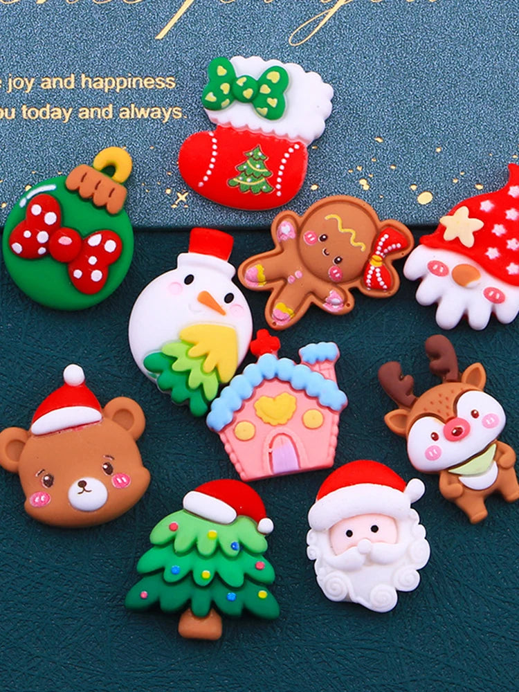 Cute Mini Christmas Resin Cabochons