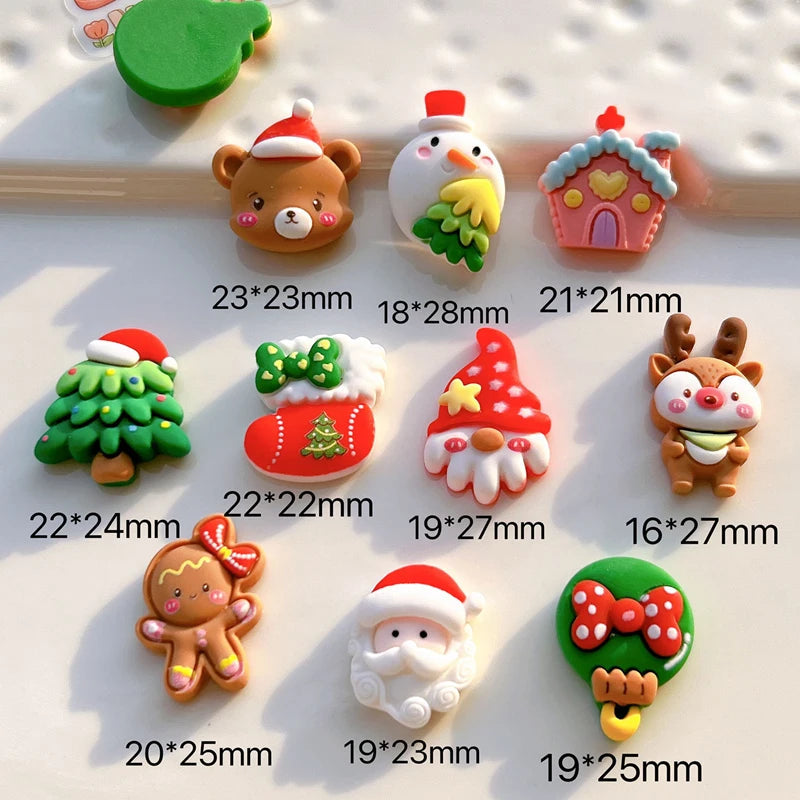 Cute Mini Christmas Resin Cabochons