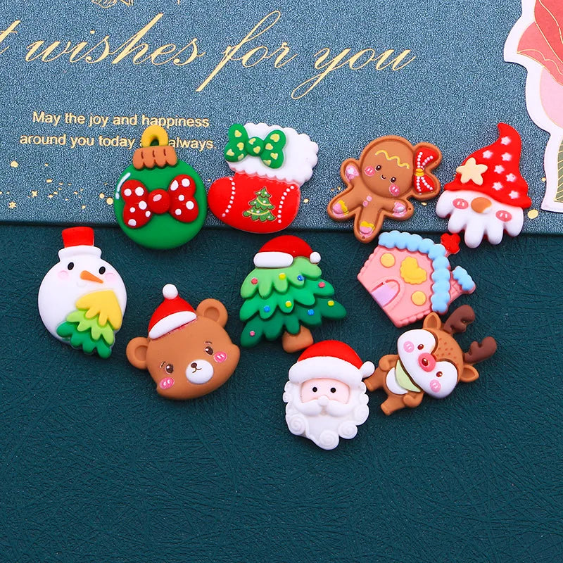 Cute Mini Christmas Resin Cabochons