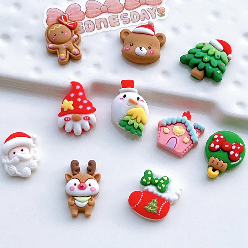 Cute Mini Christmas Resin Cabochons