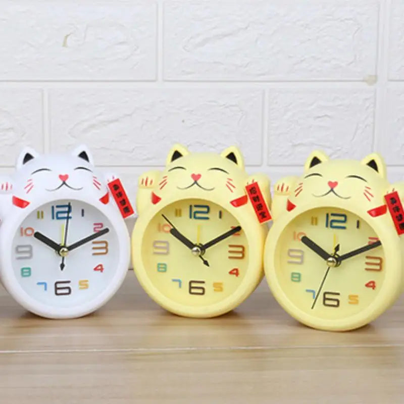 Cute Plastic Lucky Cat Alarm Clock