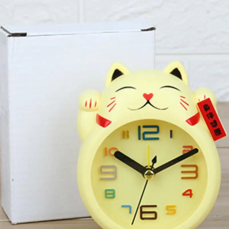 Cute Plastic Lucky Cat Alarm Clock