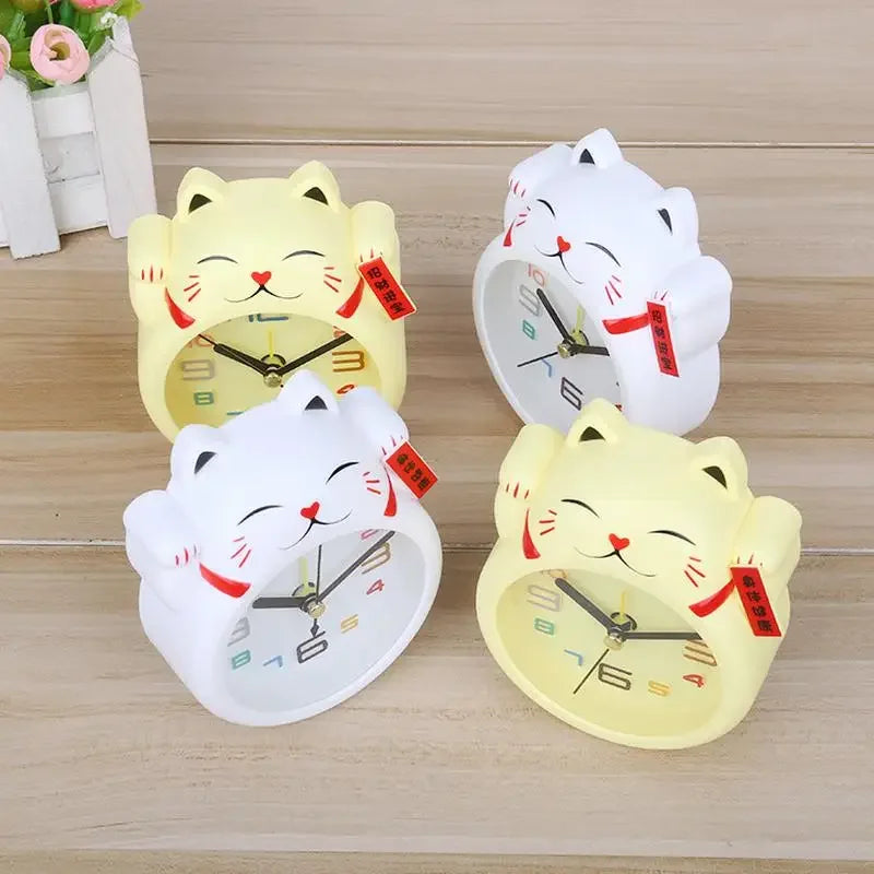 Cute Plastic Lucky Cat Alarm Clock