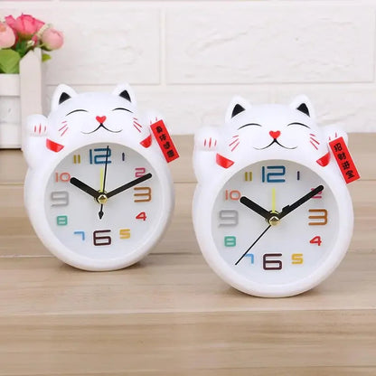 Cute Plastic Lucky Cat Alarm Clock