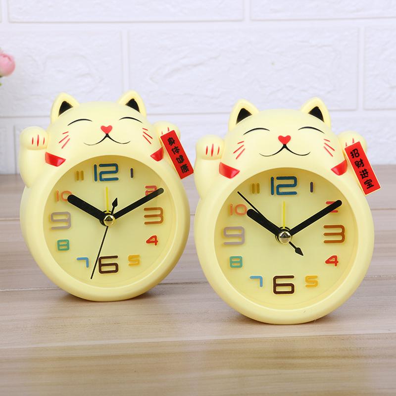 Cute Plastic Lucky Cat Alarm Clock