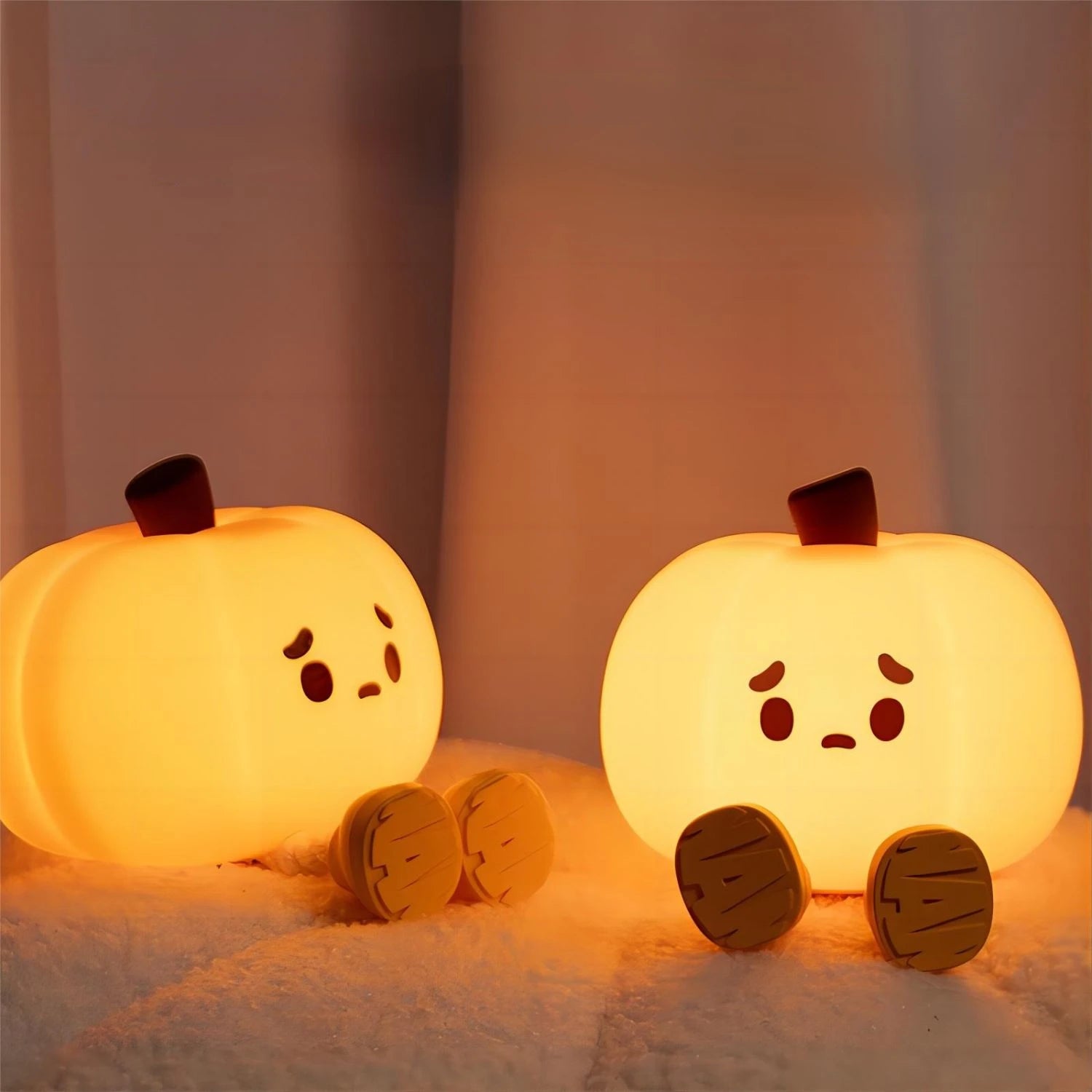 Cute Pumpkin Silicone Night Light