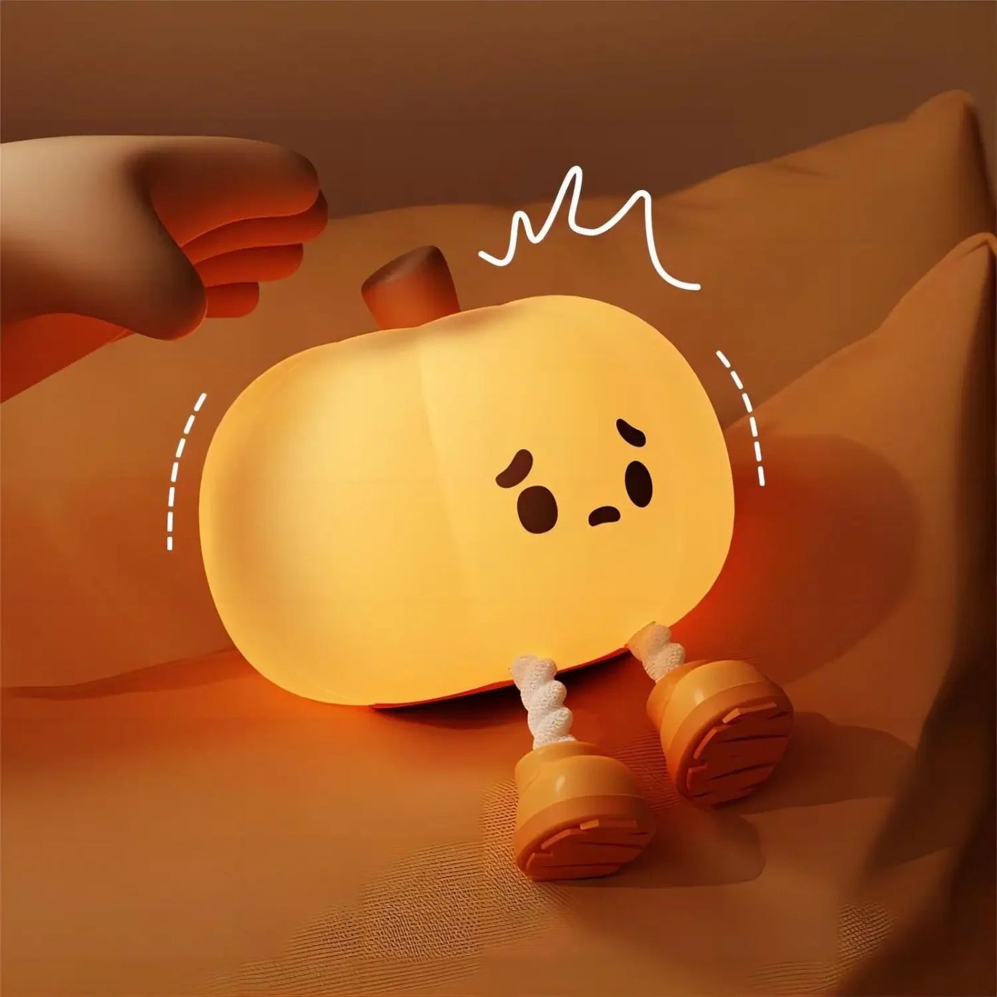 Cute Pumpkin Silicone Night Light