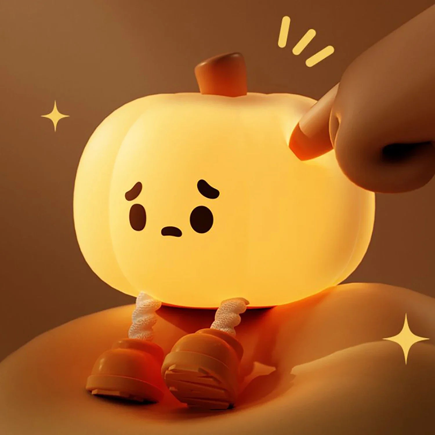 Cute Pumpkin Silicone Night Light