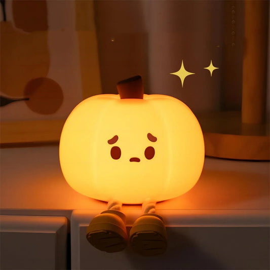 Cute Pumpkin Silicone Night Light