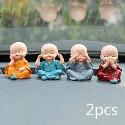 Cute Resin Monk Buddha Statues