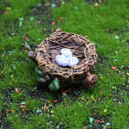 Cute Resin Parrot Nest Figurine