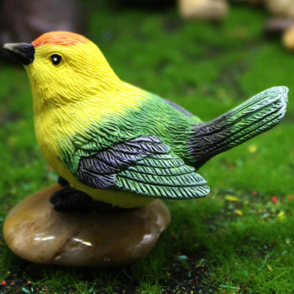 Cute Resin Parrot Nest Figurine