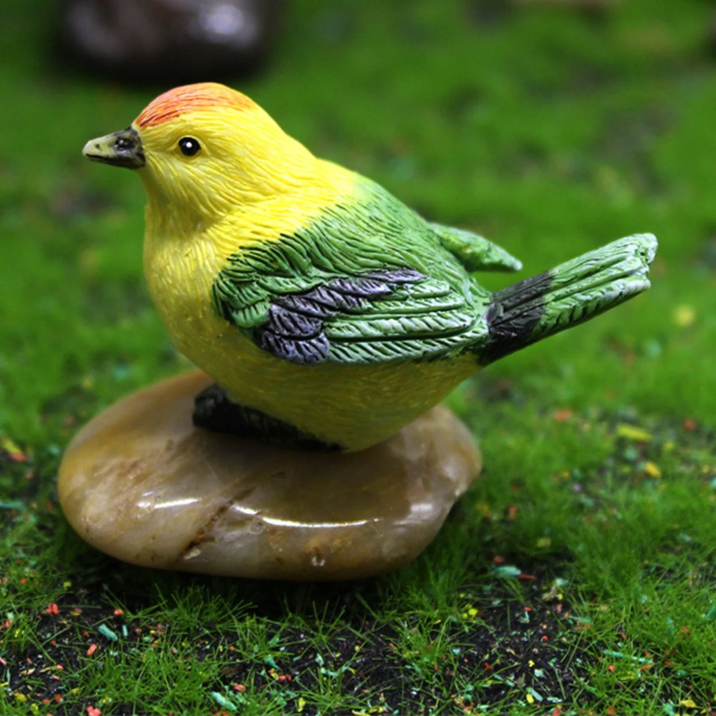 Cute Resin Parrot Nest Figurine