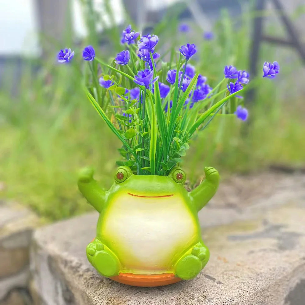 Cute Resin Smile Face Planter