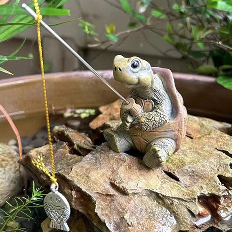 Cute Resin Turtle Garden Statue