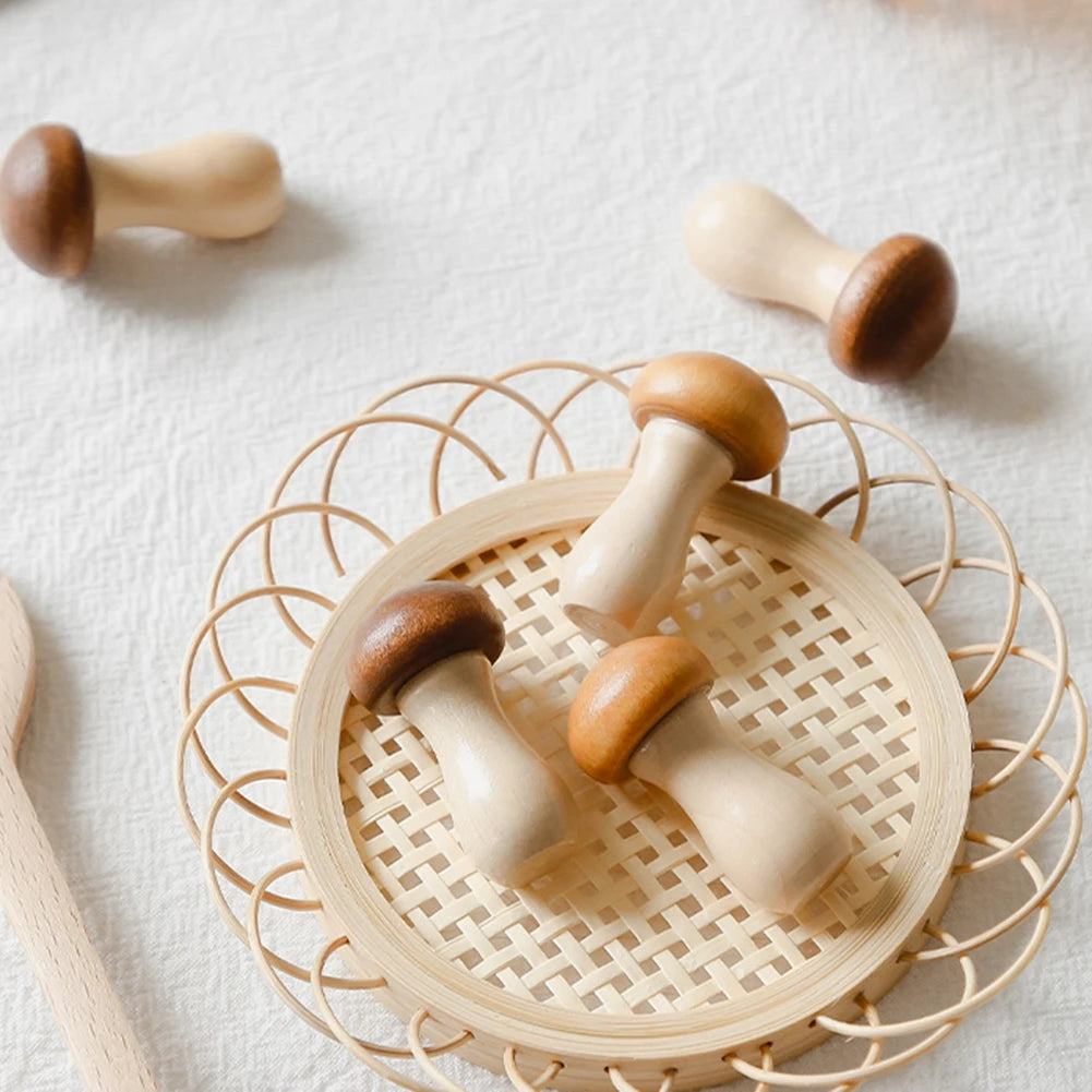 Cute Wooden Mushroom Chopstick Rests