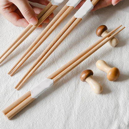 Cute Wooden Mushroom Chopstick Rests