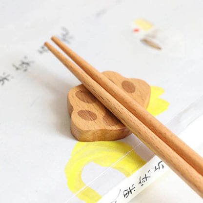 Cute Wooden Mushroom Chopstick Rests