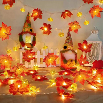 DUTRIEUX LED Maple Leaves Garland