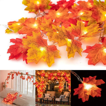 DUTRIEUX LED Maple Leaves Garland