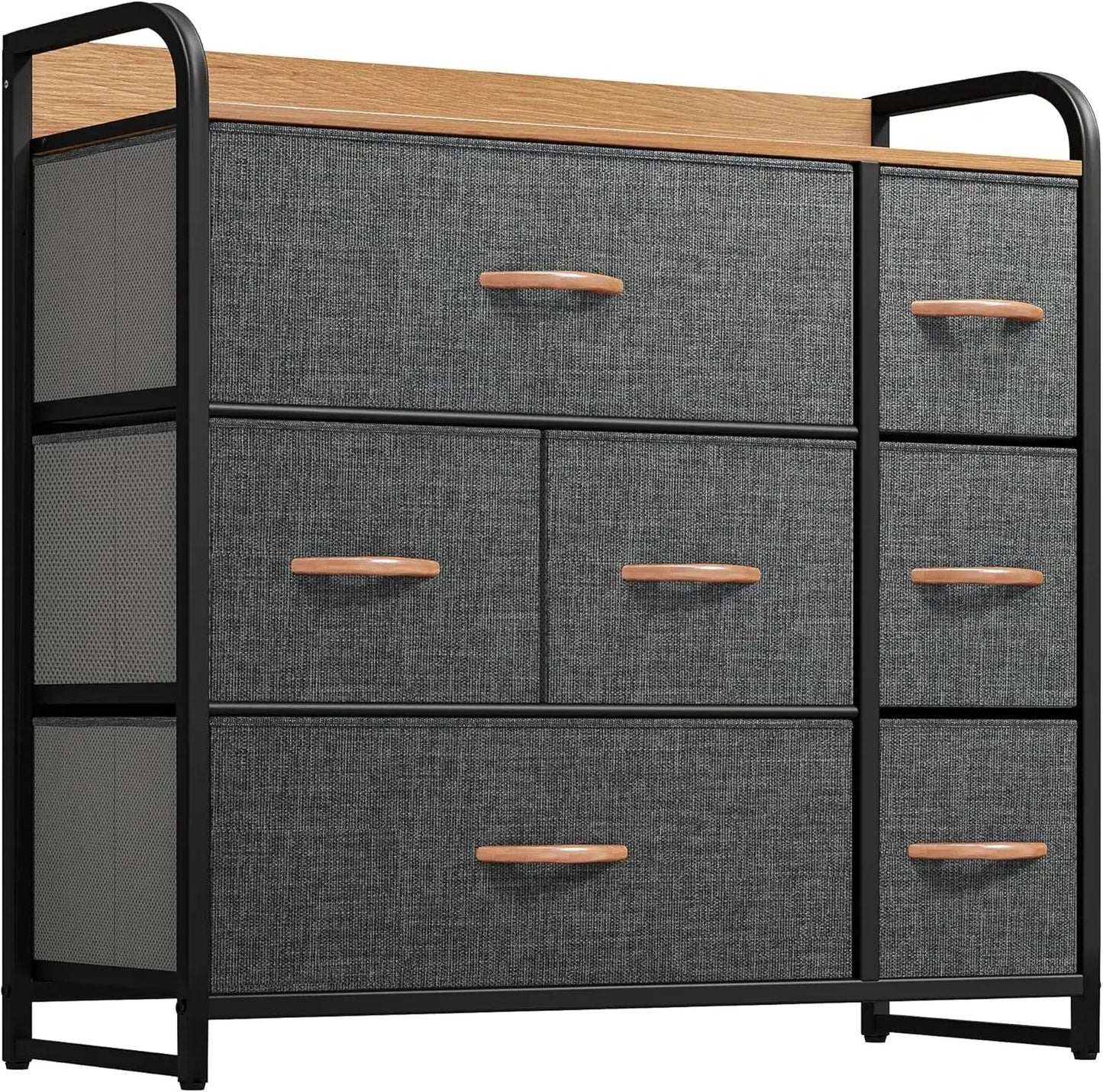 DUTRIEUX Multicolour 7-Drawer Fabric Storage Unit