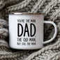 Dad Nutritional Facts Enamel Mug