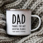 Dad Nutritional Facts Enamel Mug