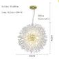 Dandelion LED Crystal Pendant Light