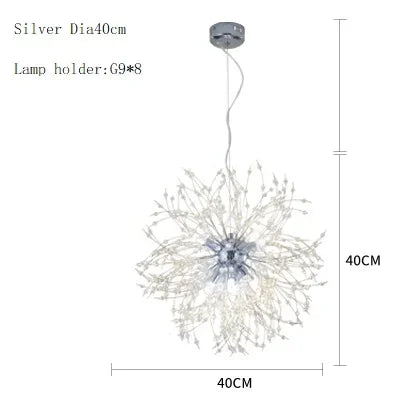 Dandelion LED Crystal Pendant Light