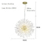 Dandelion LED Crystal Pendant Light