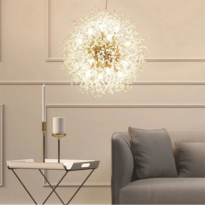 Dandelion LED Crystal Pendant Light