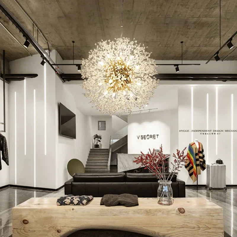 Dandelion LED Crystal Pendant Light