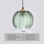 Dark Green Glass Pendant Light