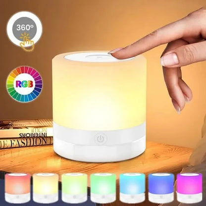 Dimmable 7-Color LED Touch Lamp