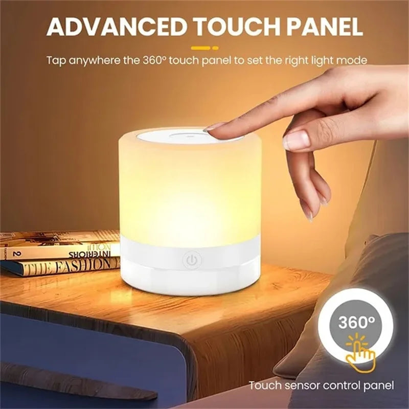 Dimmable 7-Color LED Touch Lamp