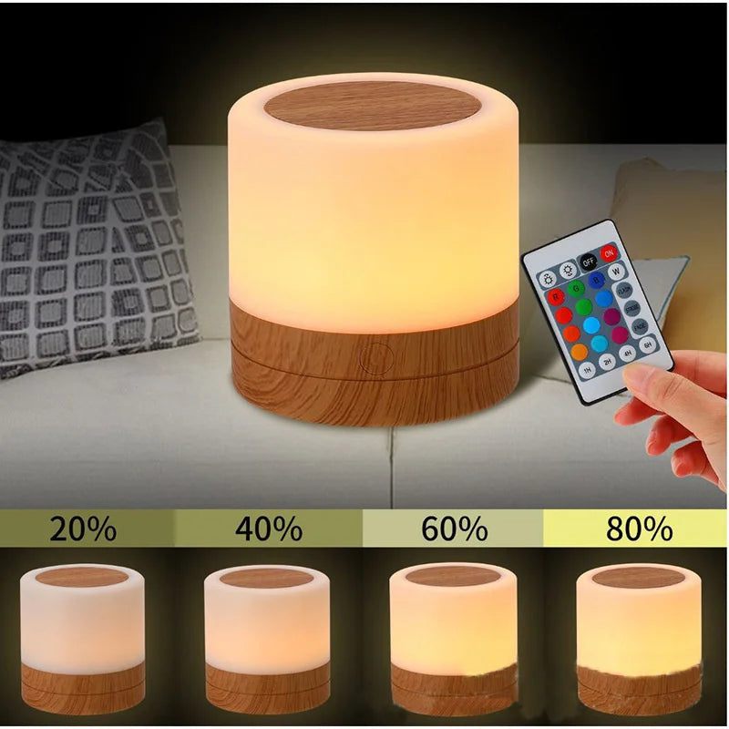 Dimmable 7-Color LED Touch Lamp