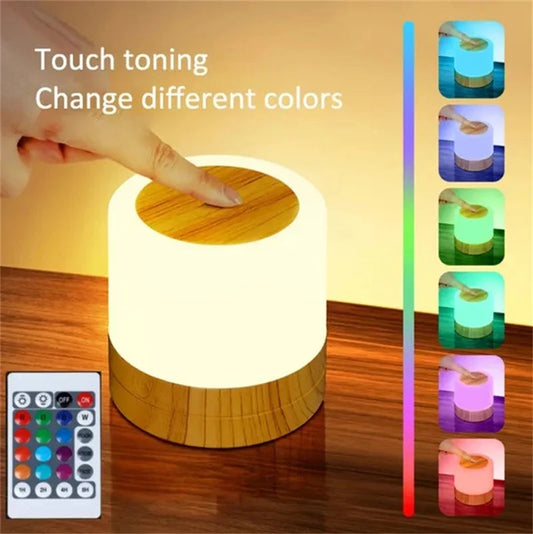 Dimmable 7-Color LED Touch Lamp