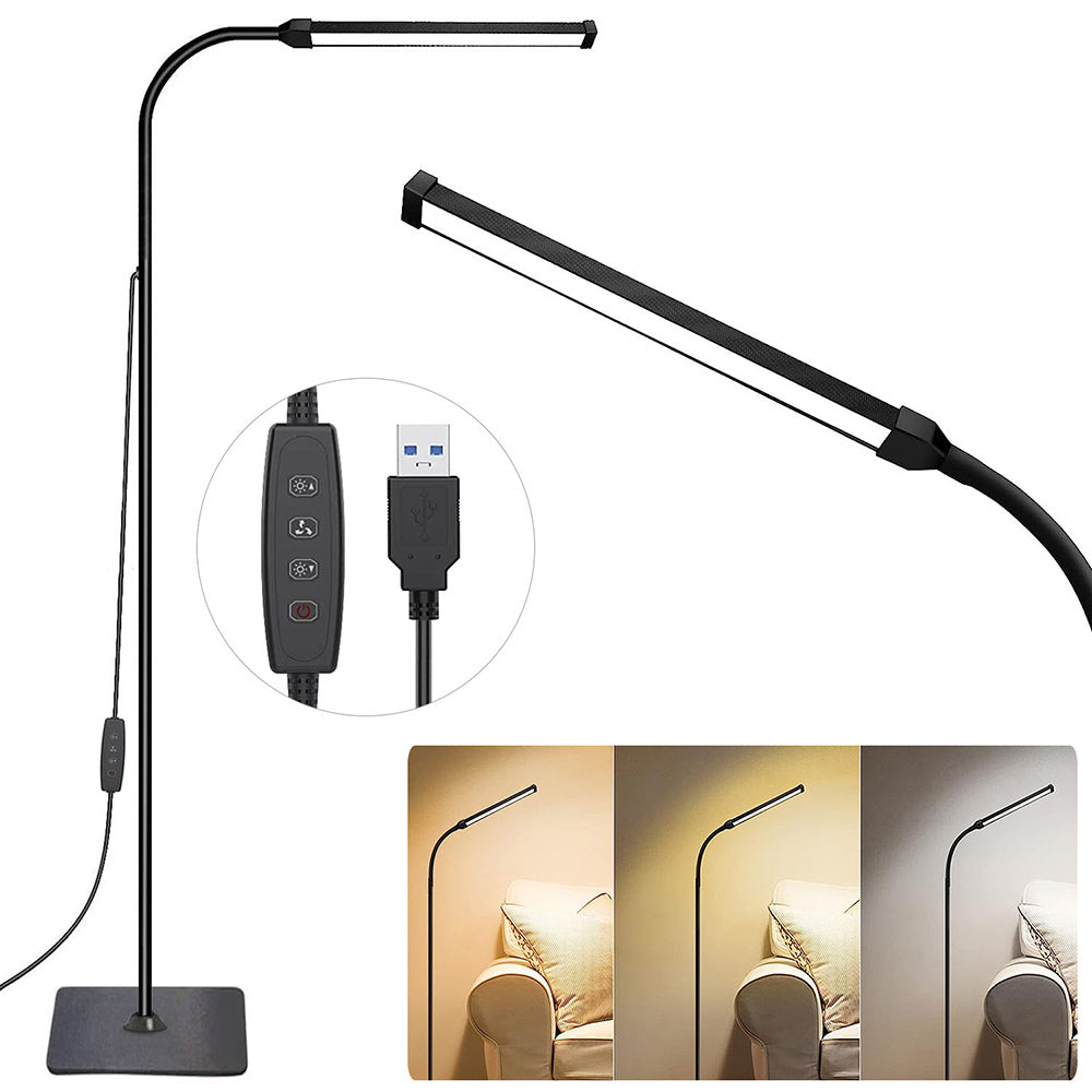 Dimmable Gooseneck LED Floor Lamp