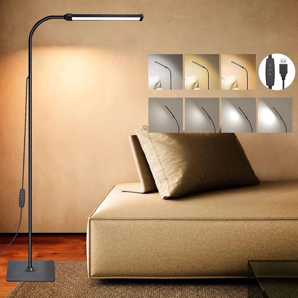 Dimmable Gooseneck LED Floor Lamp