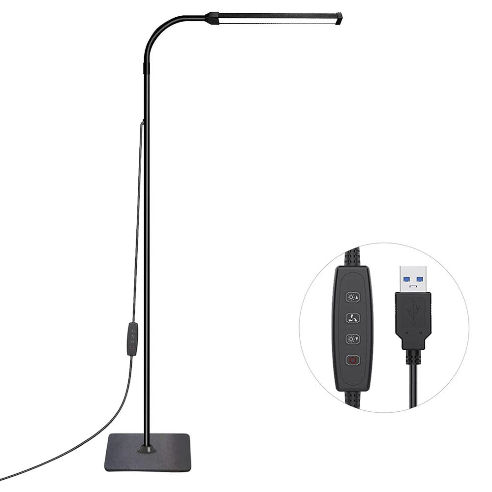 Dimmable Gooseneck LED Floor Lamp